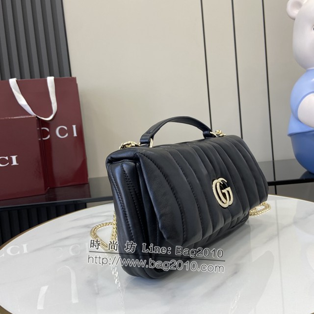 Gucci專櫃古馳最新款Milano系列小號手提包鏈條女包 jh2378型號：806016